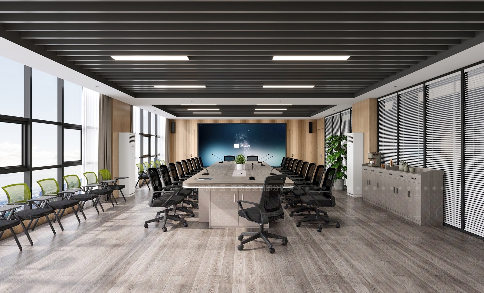 现代会议室3D模型下载【ID:1178763984】