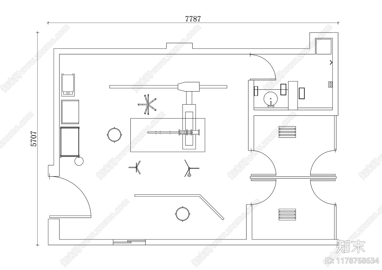 现代医院cad施工图下载【ID:1178768634】