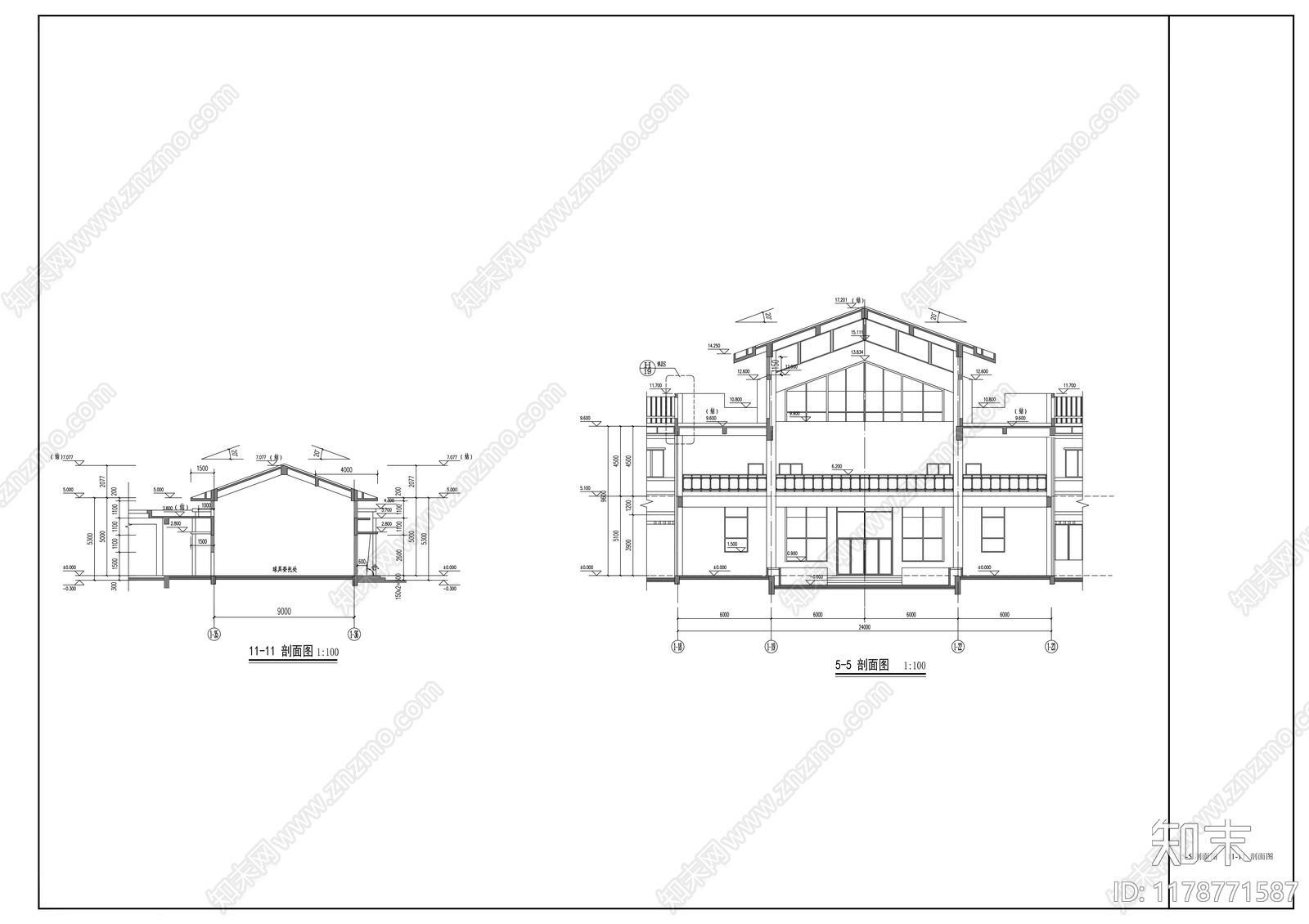 中式其他建筑施工图下载【ID:1178771587】