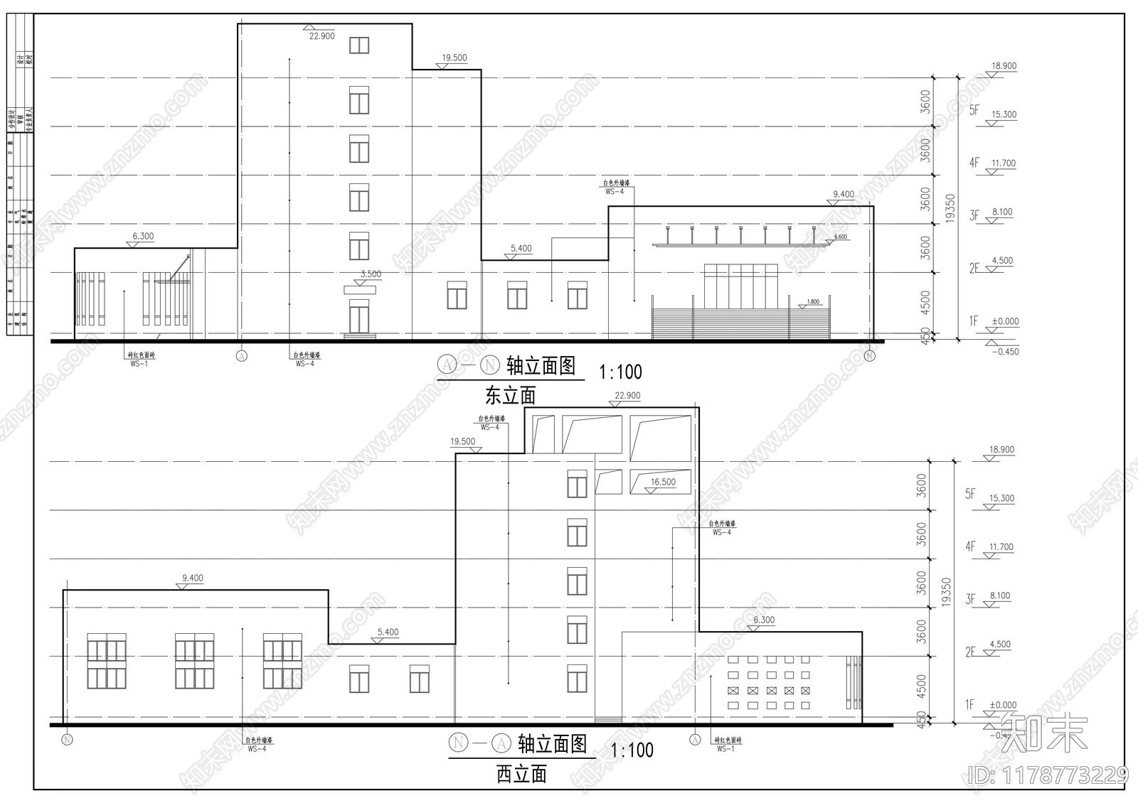 现代学校建筑施工图下载【ID:1178773229】