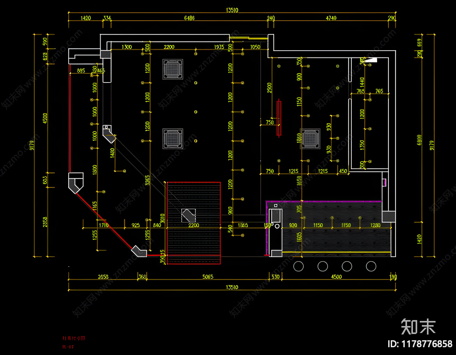 现代奶茶店cad施工图下载【ID:1178776858】