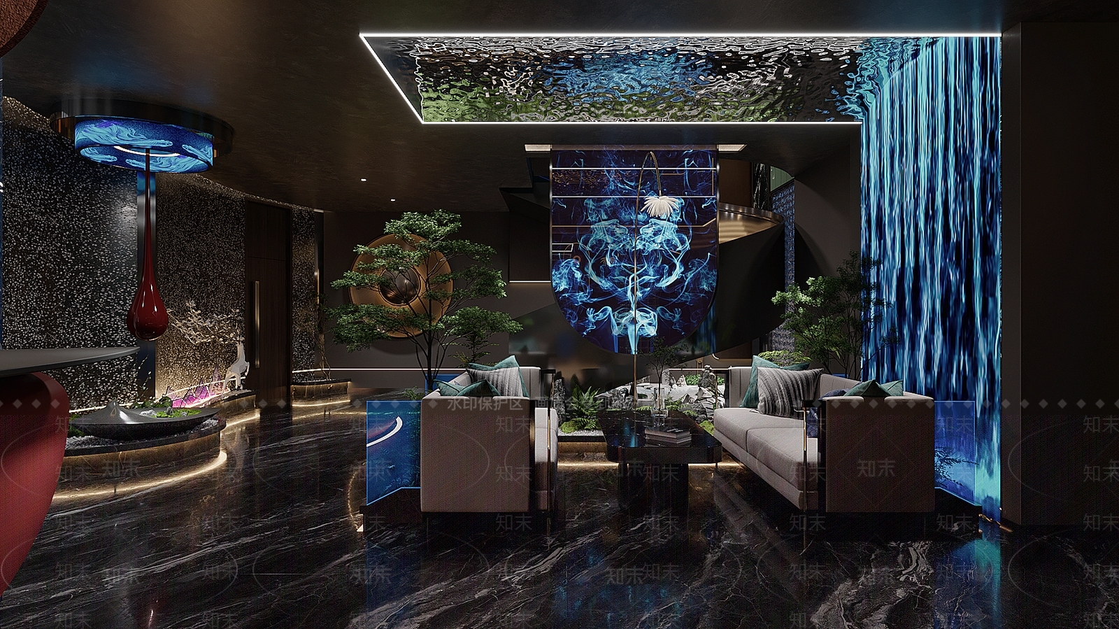 现代楼梯间3D模型下载【ID:1178799051】