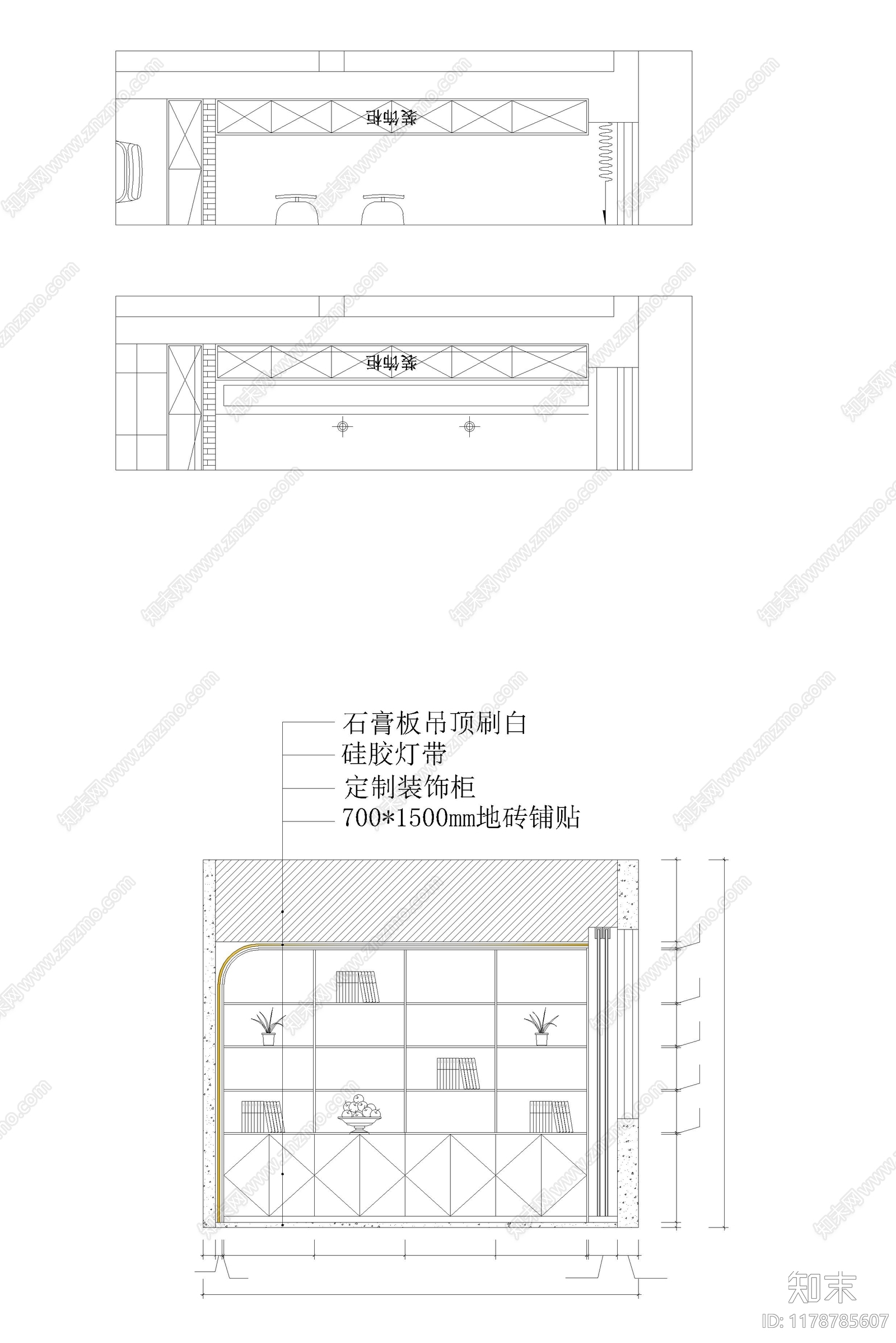 现代工作室cad施工图下载【ID:1178785607】