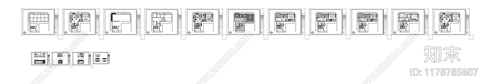 现代工作室cad施工图下载【ID:1178785607】