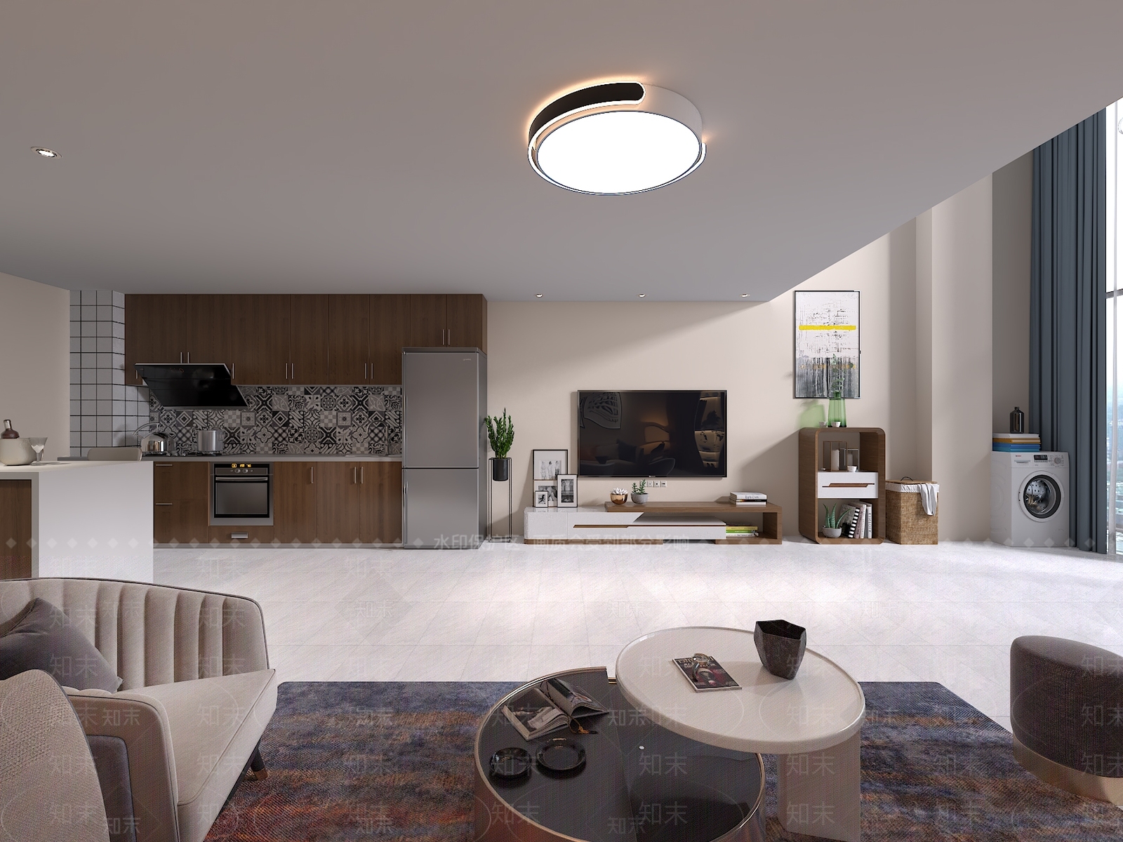 现代公寓3D模型下载【ID:1178796323】