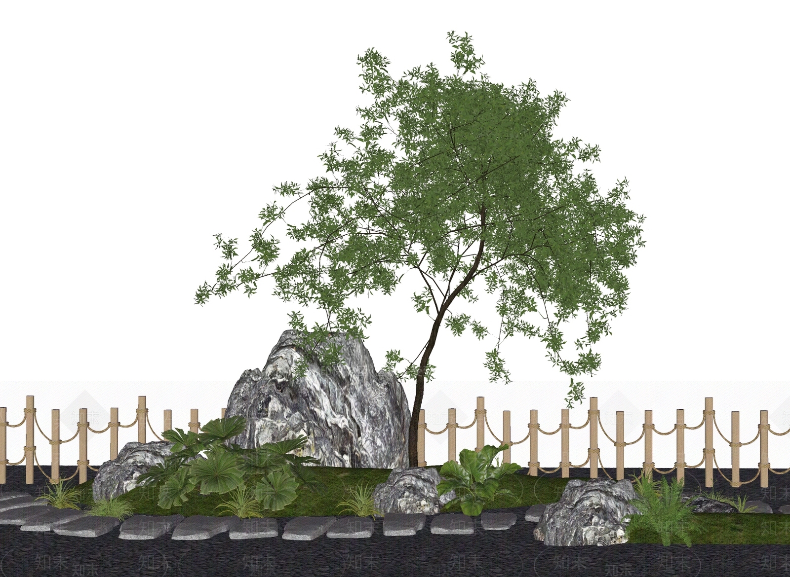 植物组合SU模型下载【ID:1178795765】
