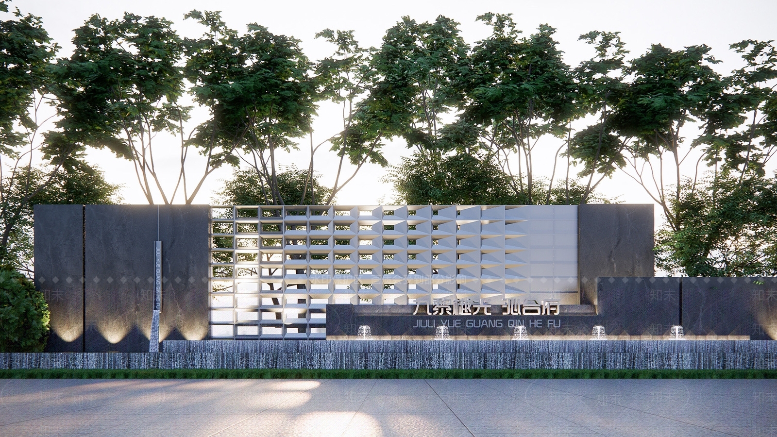 现代景墙3D模型下载【ID:1178799296】