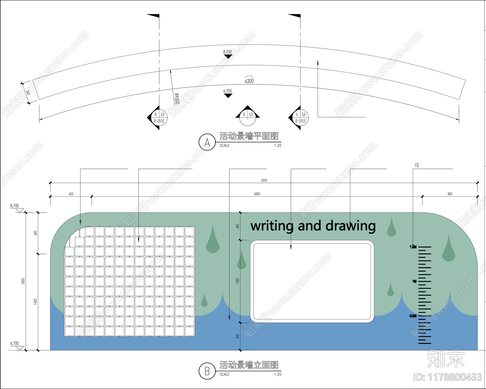 现代小区景观施工图下载【ID:1178800433】