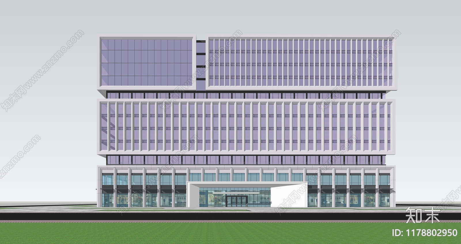 现代办公楼SU模型下载【ID:1178802950】