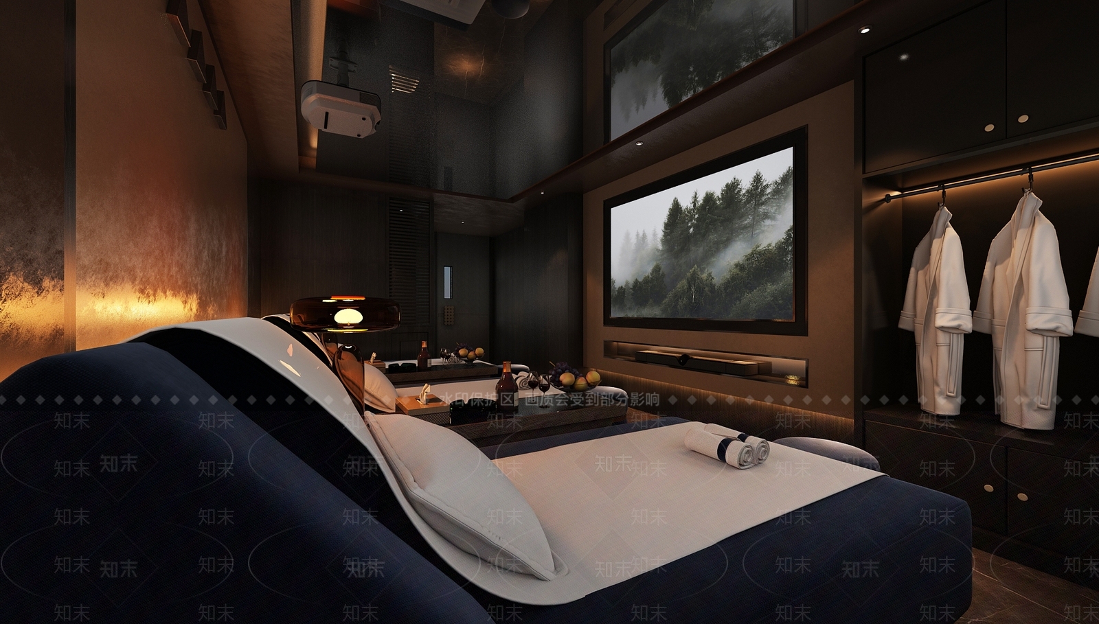 现代侘寂足浴店3D模型下载【ID:1178803341】
