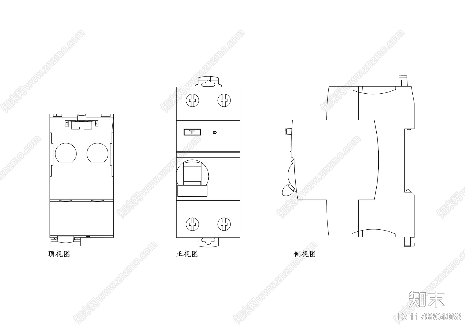 现代开关插座施工图下载【ID:1178804068】