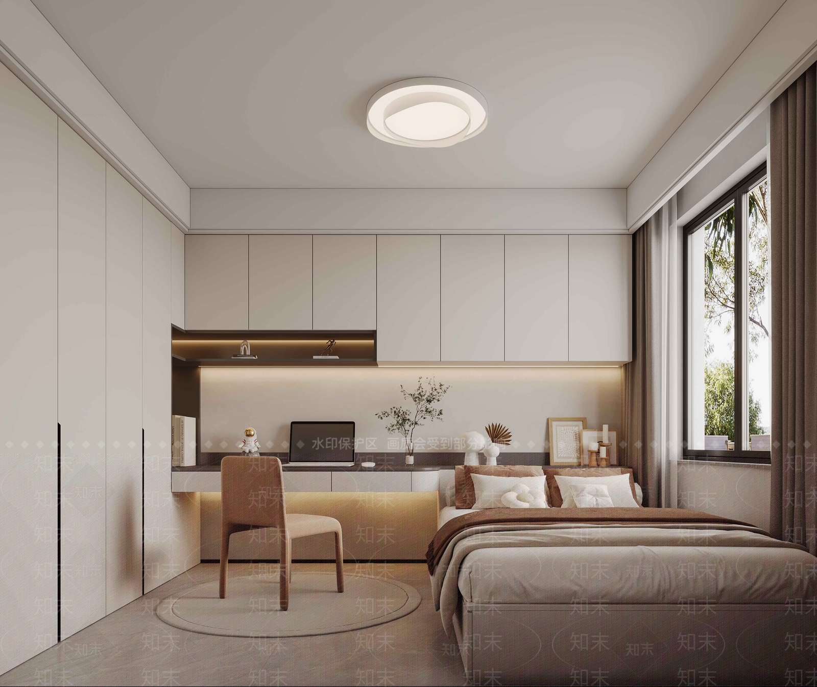 现代家居卧室3D模型下载【ID:1178804044】