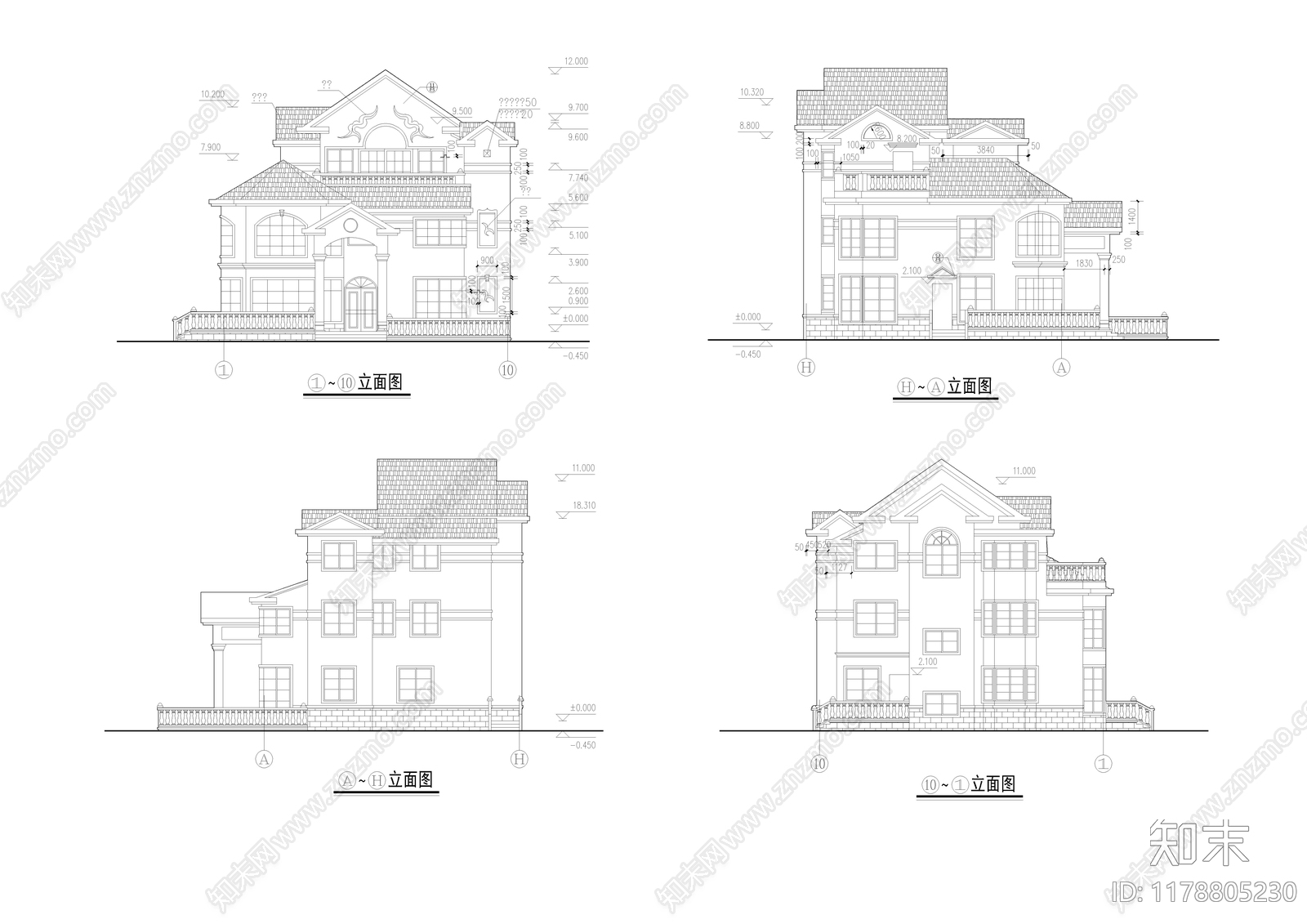 建筑平面图施工图下载【ID:1178805230】