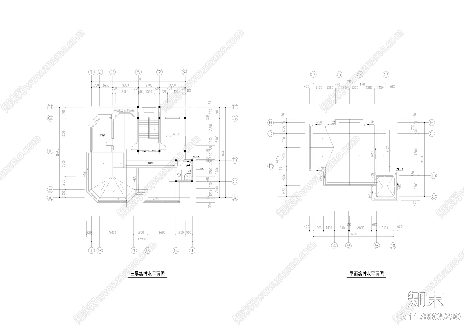 建筑平面图施工图下载【ID:1178805230】