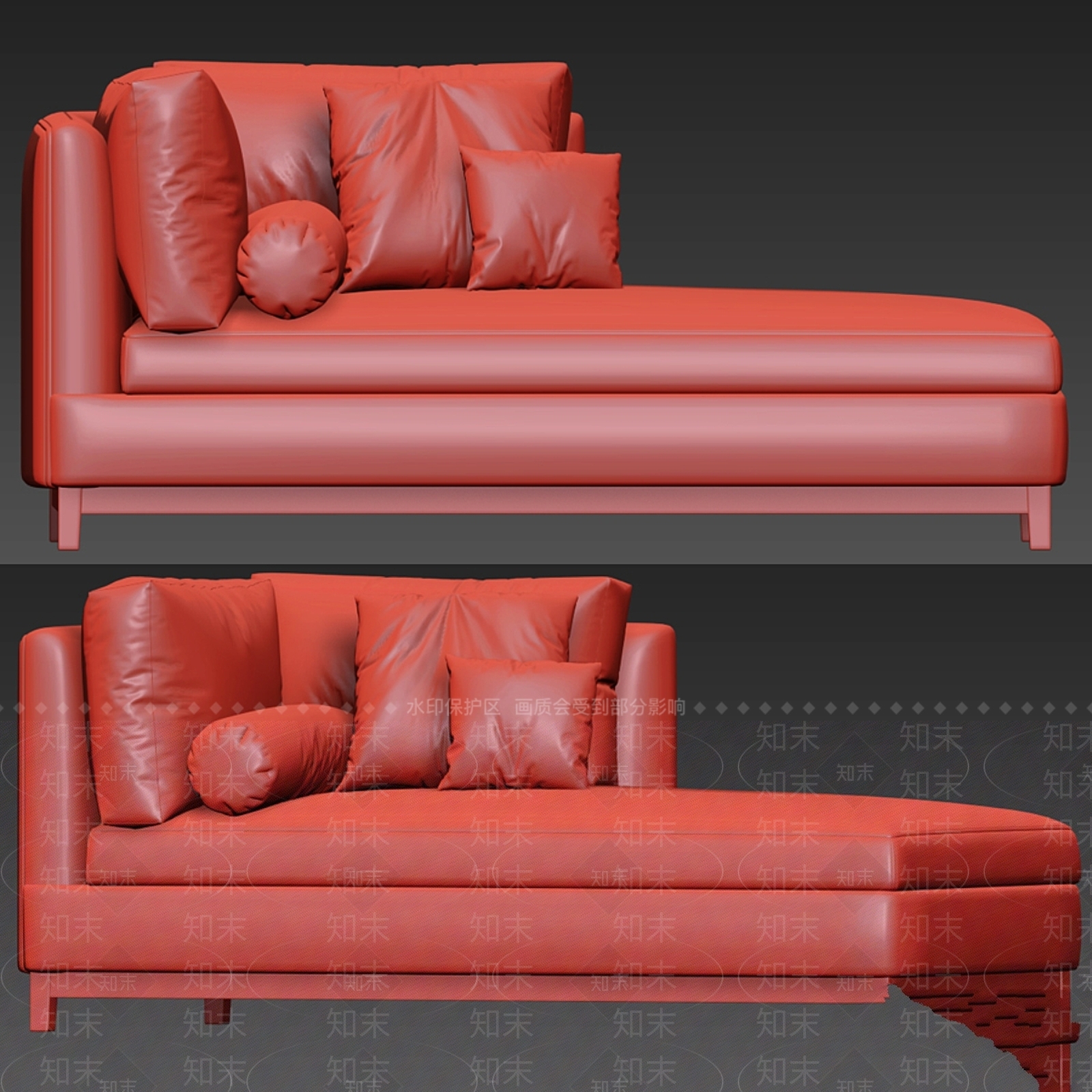沙发凳3D模型下载【ID:1178810799】