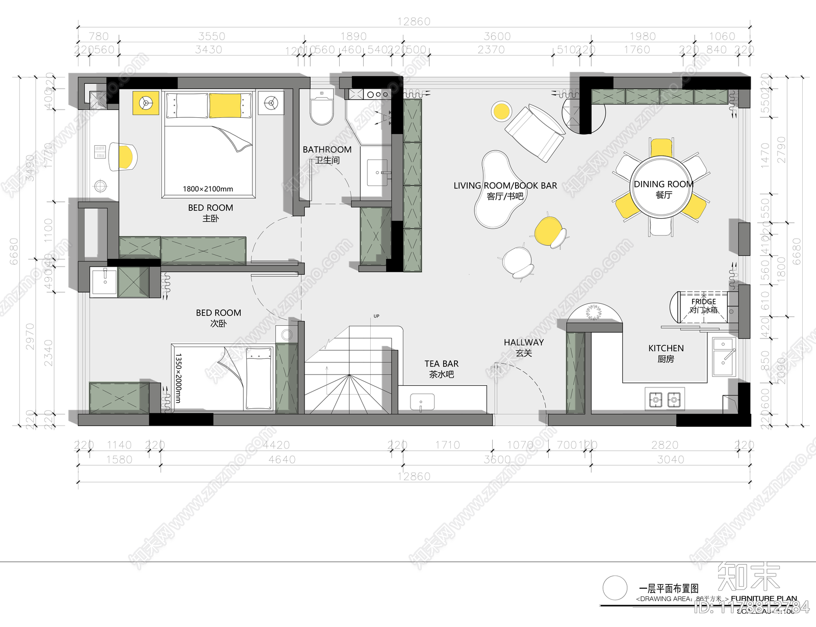 平层施工图下载【ID:1178812784】