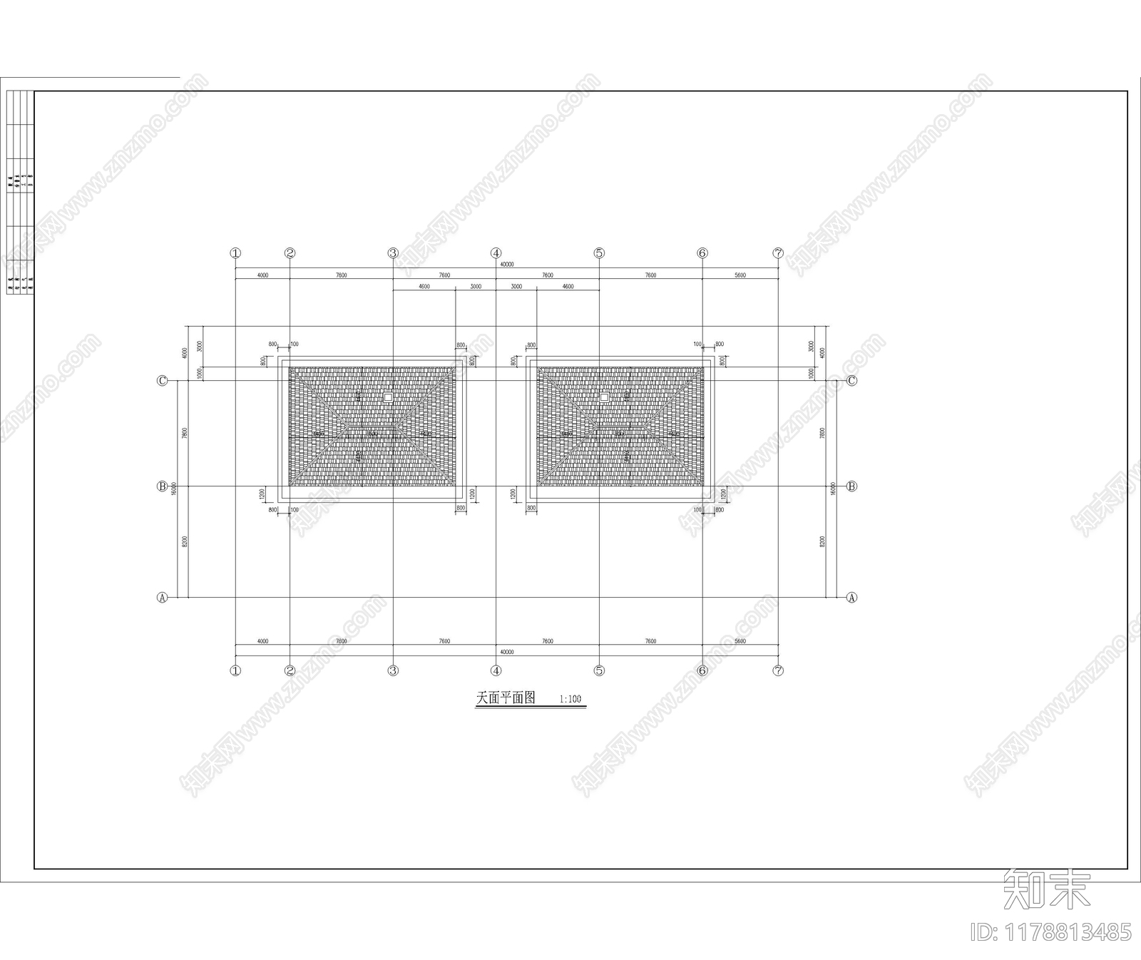 现代别墅建筑施工图下载【ID:1178813485】