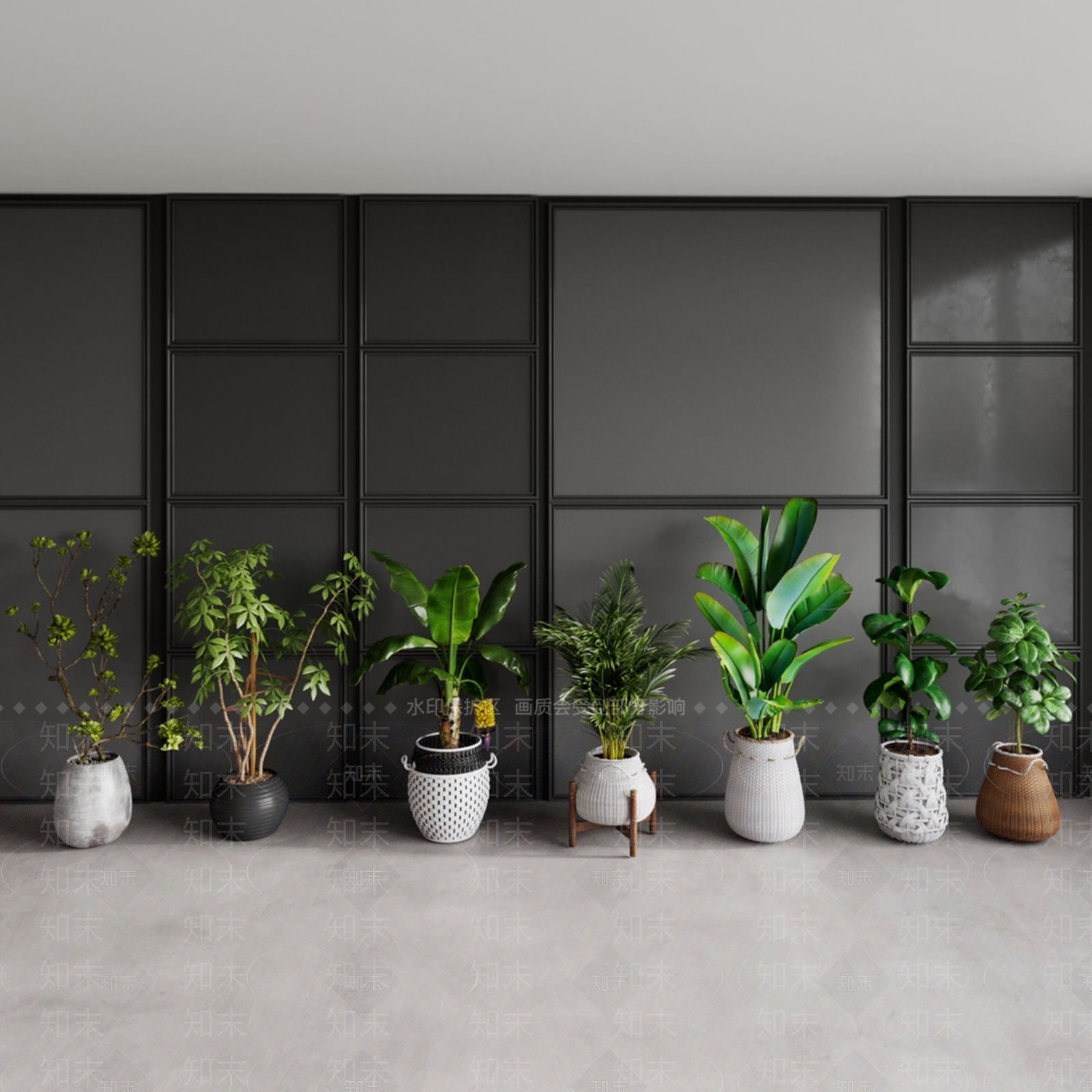 盆栽3D模型下载【ID:1178825605】