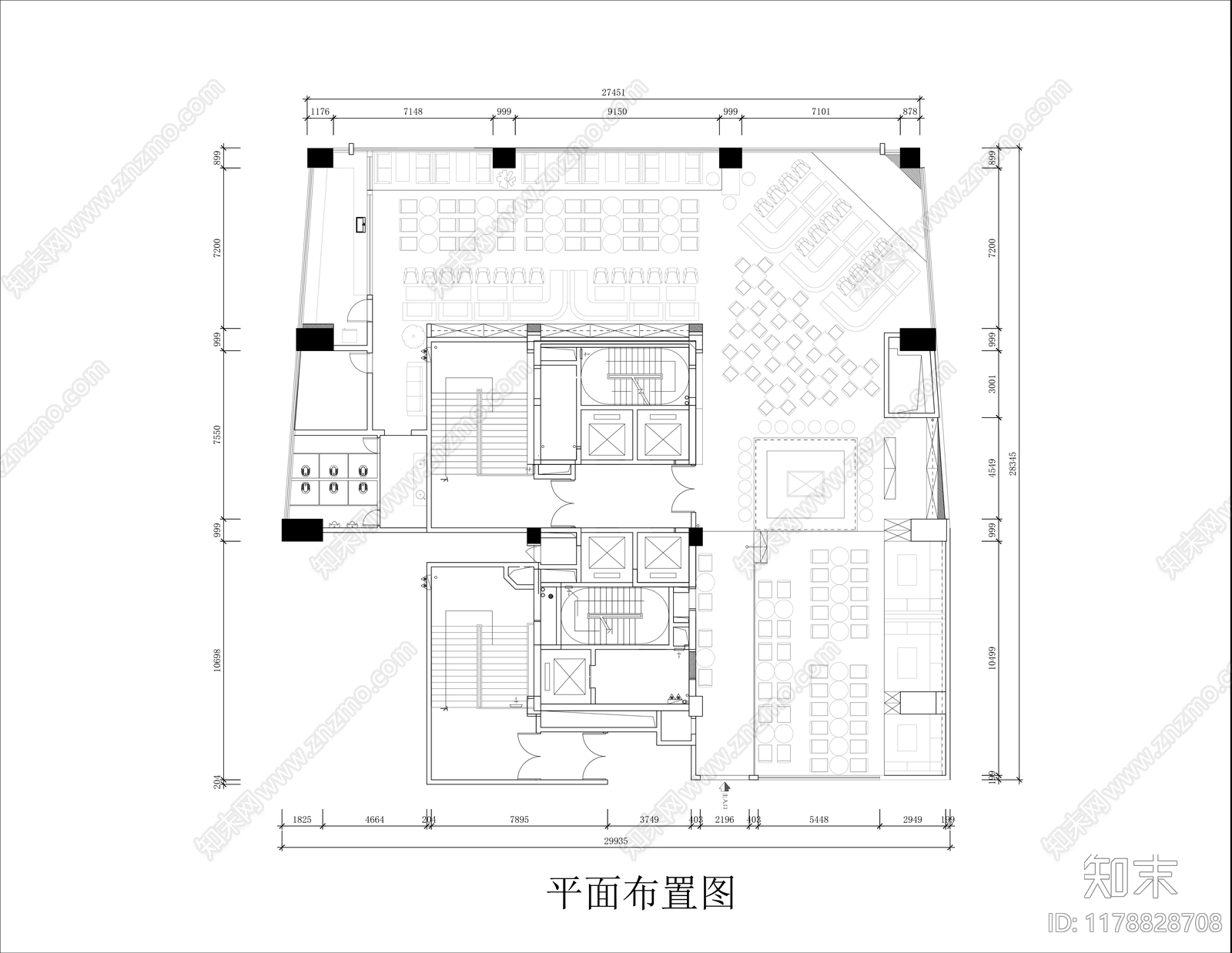 工业酒吧cad施工图下载【ID:1178828708】