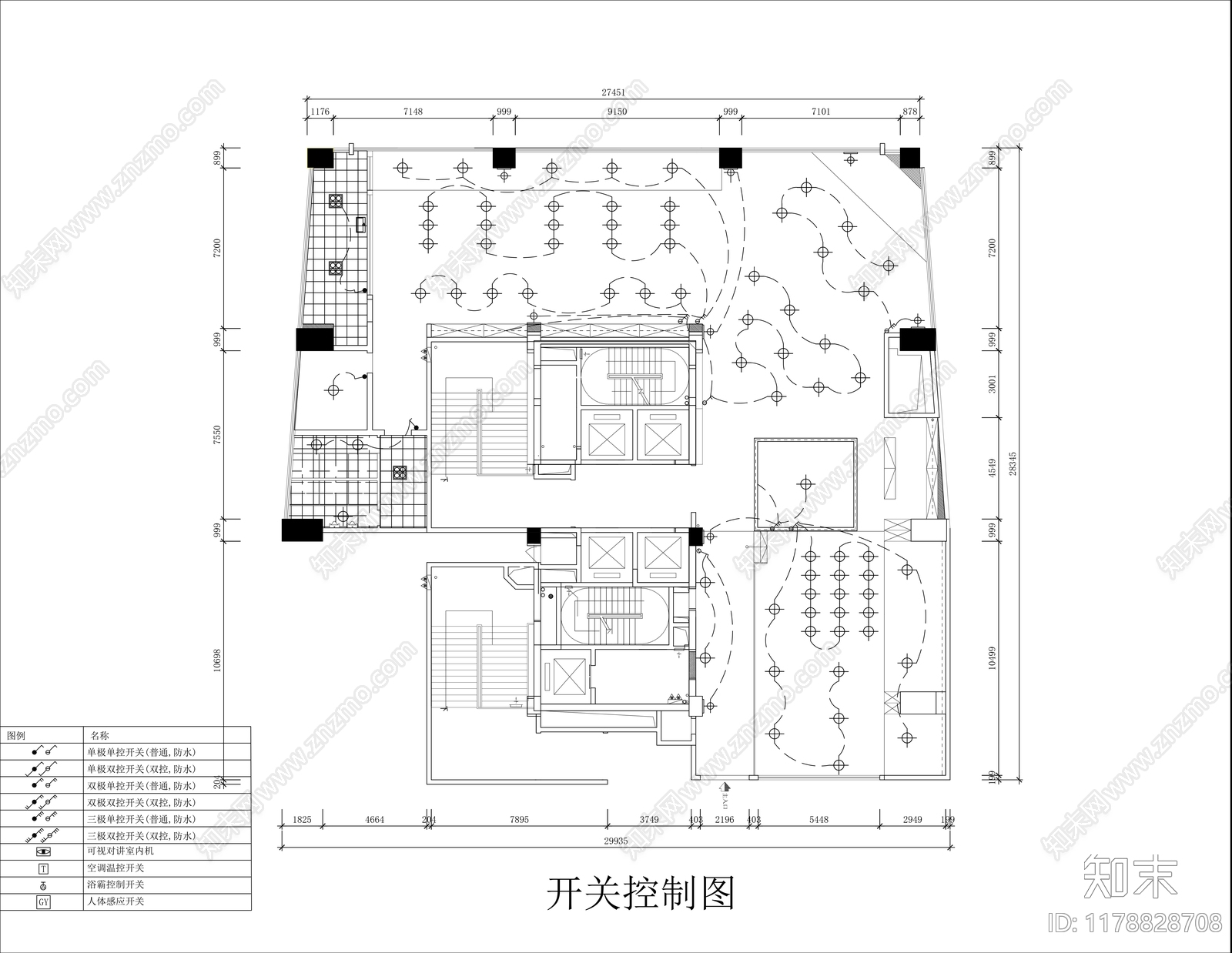 工业酒吧cad施工图下载【ID:1178828708】