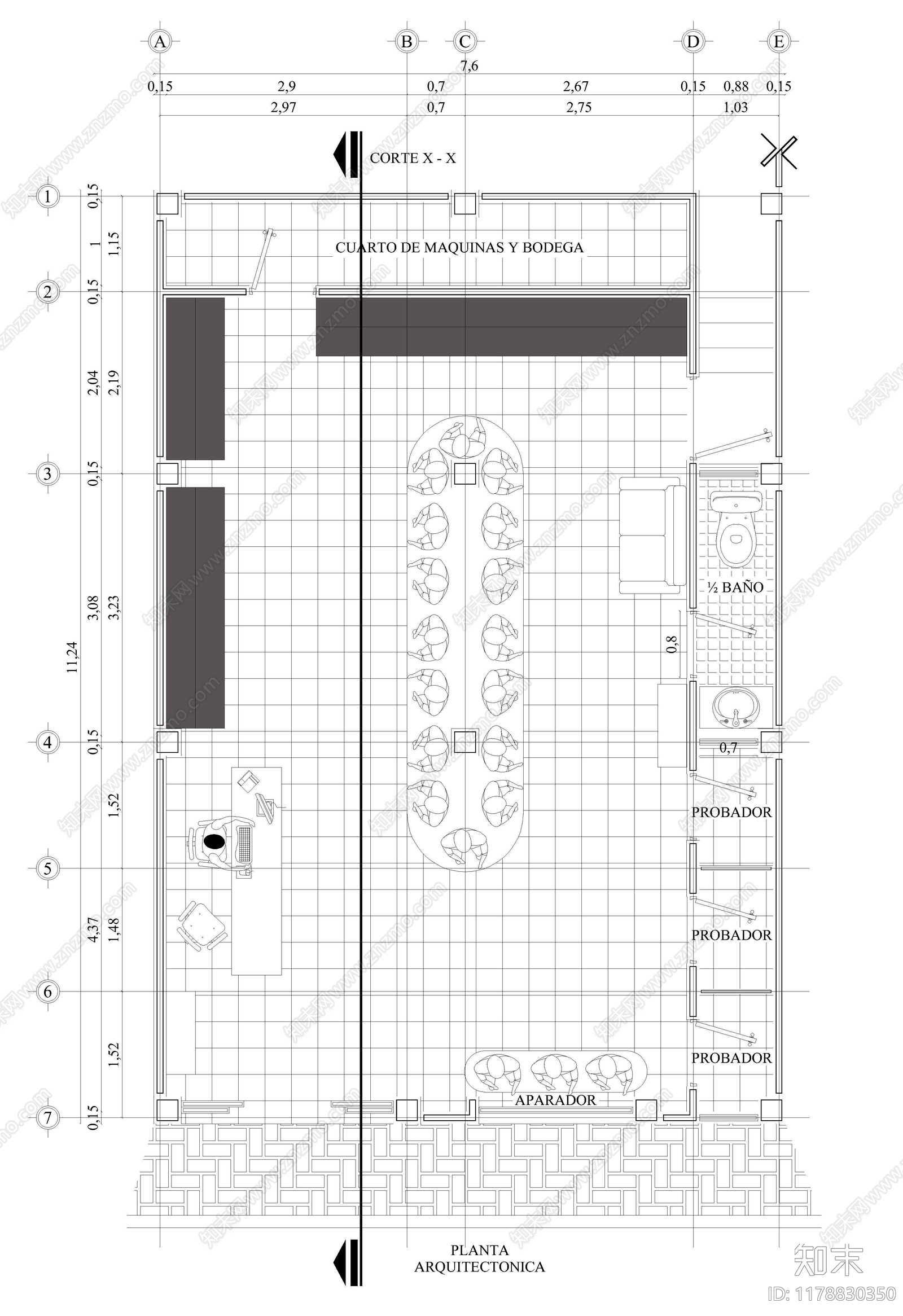 现代服装店cad施工图下载【ID:1178830350】