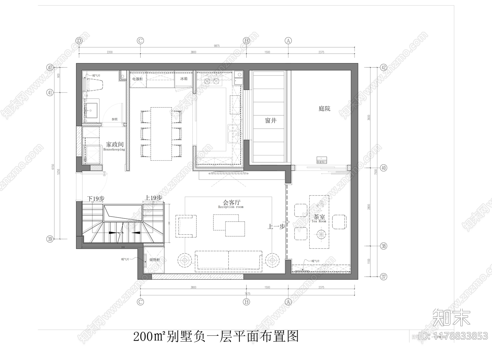 别墅cad施工图下载【ID:1178833853】