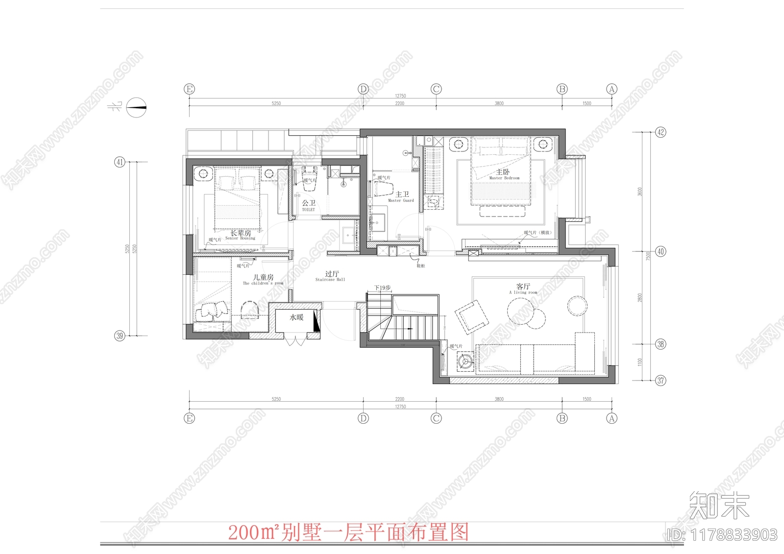 别墅施工图下载【ID:1178833903】