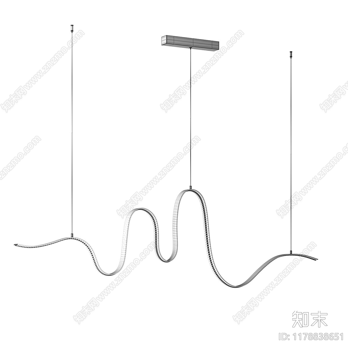 吊灯3D模型下载【ID:1178838651】