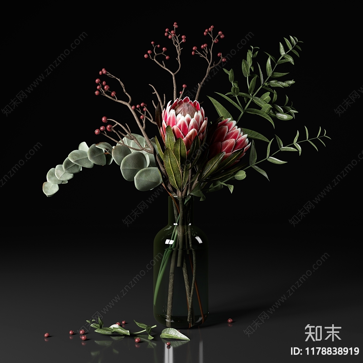 花艺3D模型下载【ID:1178838919】