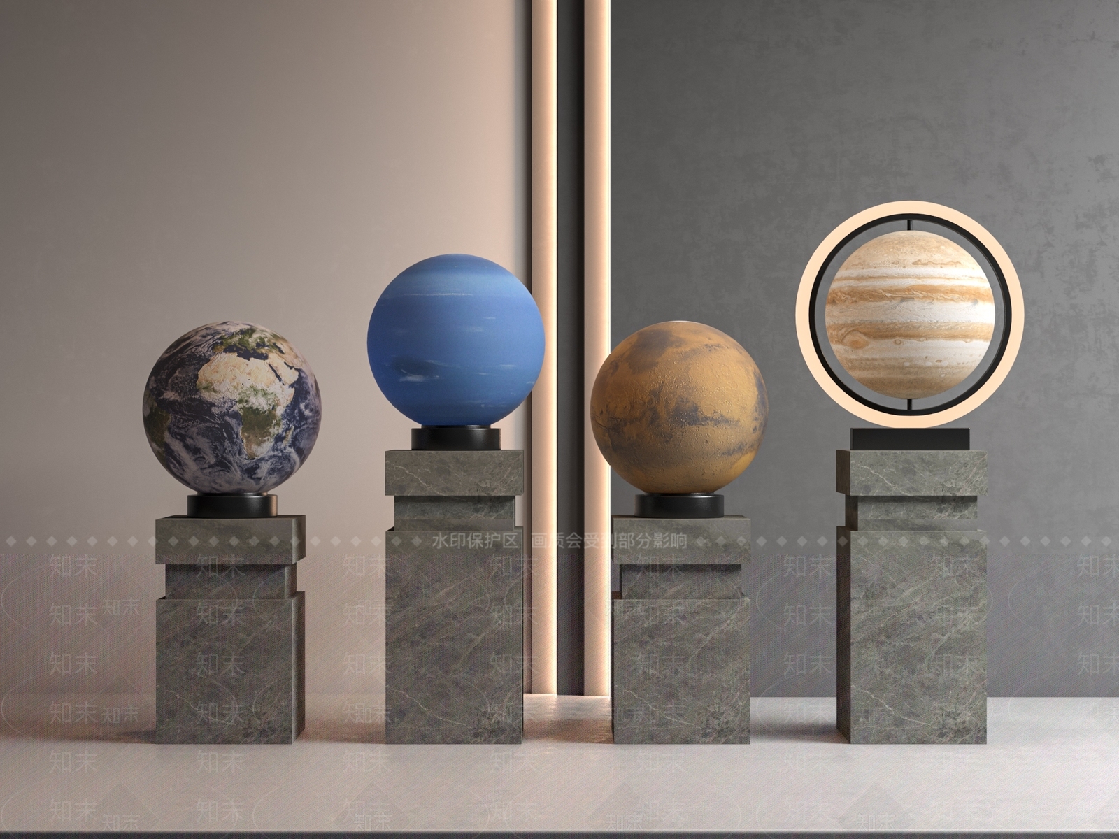 现代其他户外灯3D模型下载【ID:1178844464】
