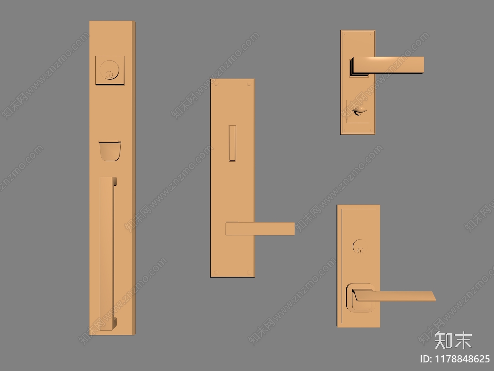 门把手SU模型下载【ID:1178848625】