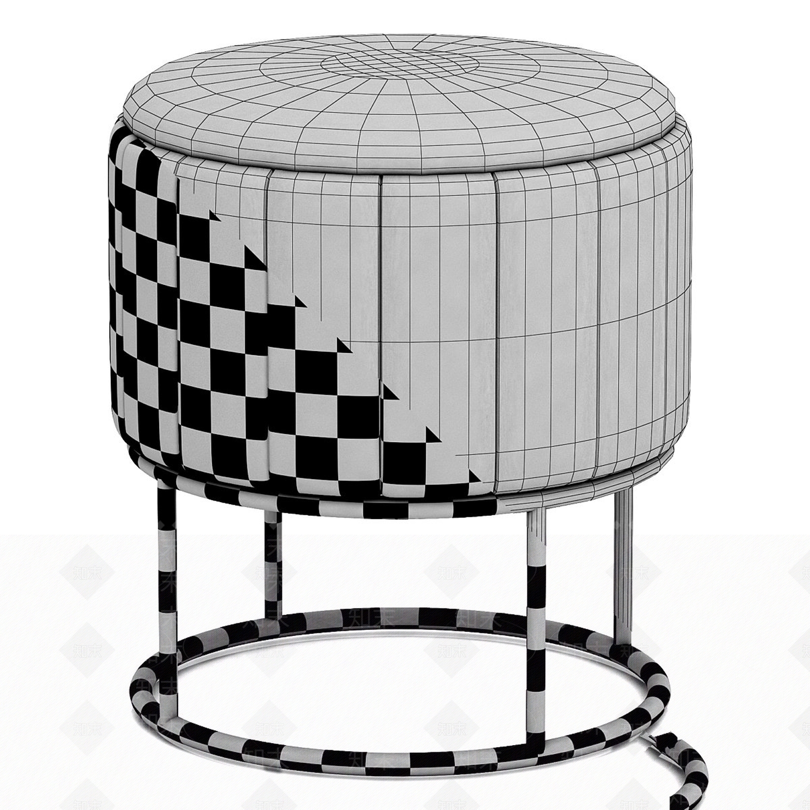 沙发凳3D模型下载【ID:1178849331】