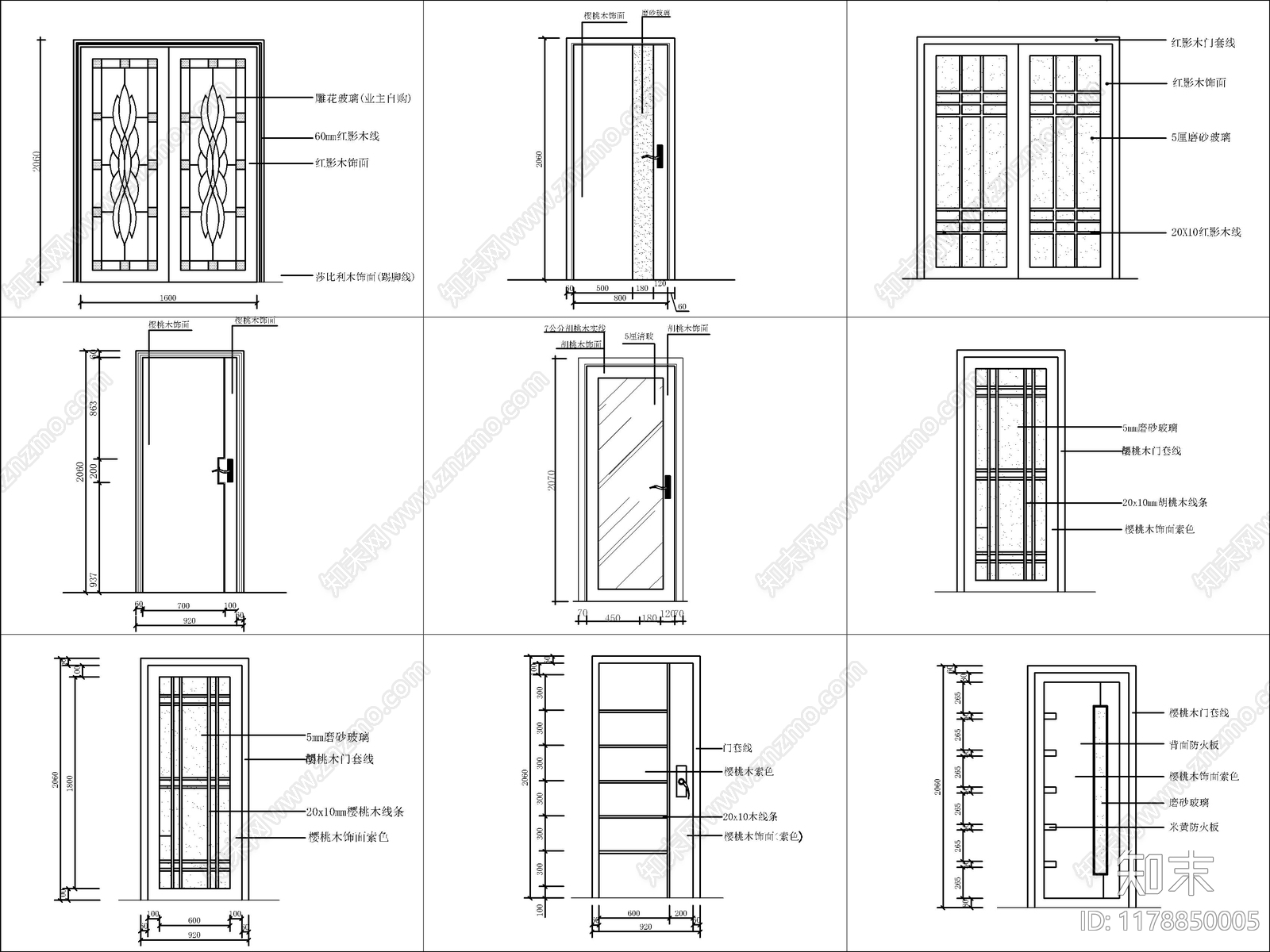 现代门cad施工图下载【ID:1178850005】