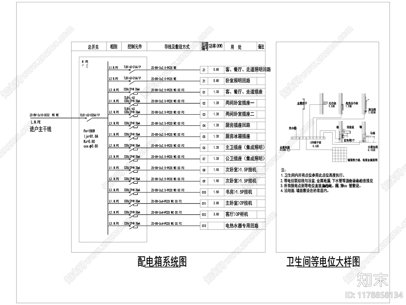 电气图施工图下载【ID:1178858134】