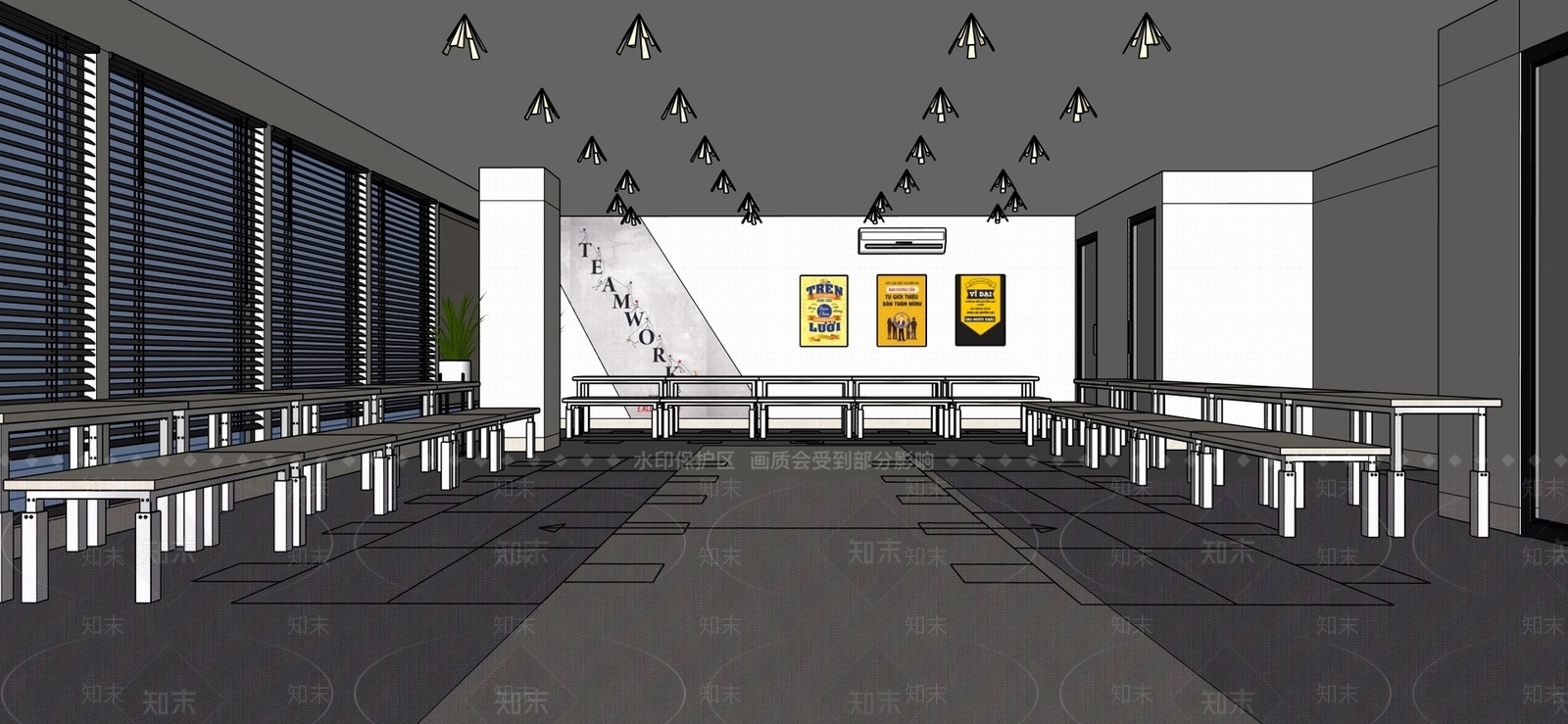 现代会议室SU模型下载【ID:1178862012】