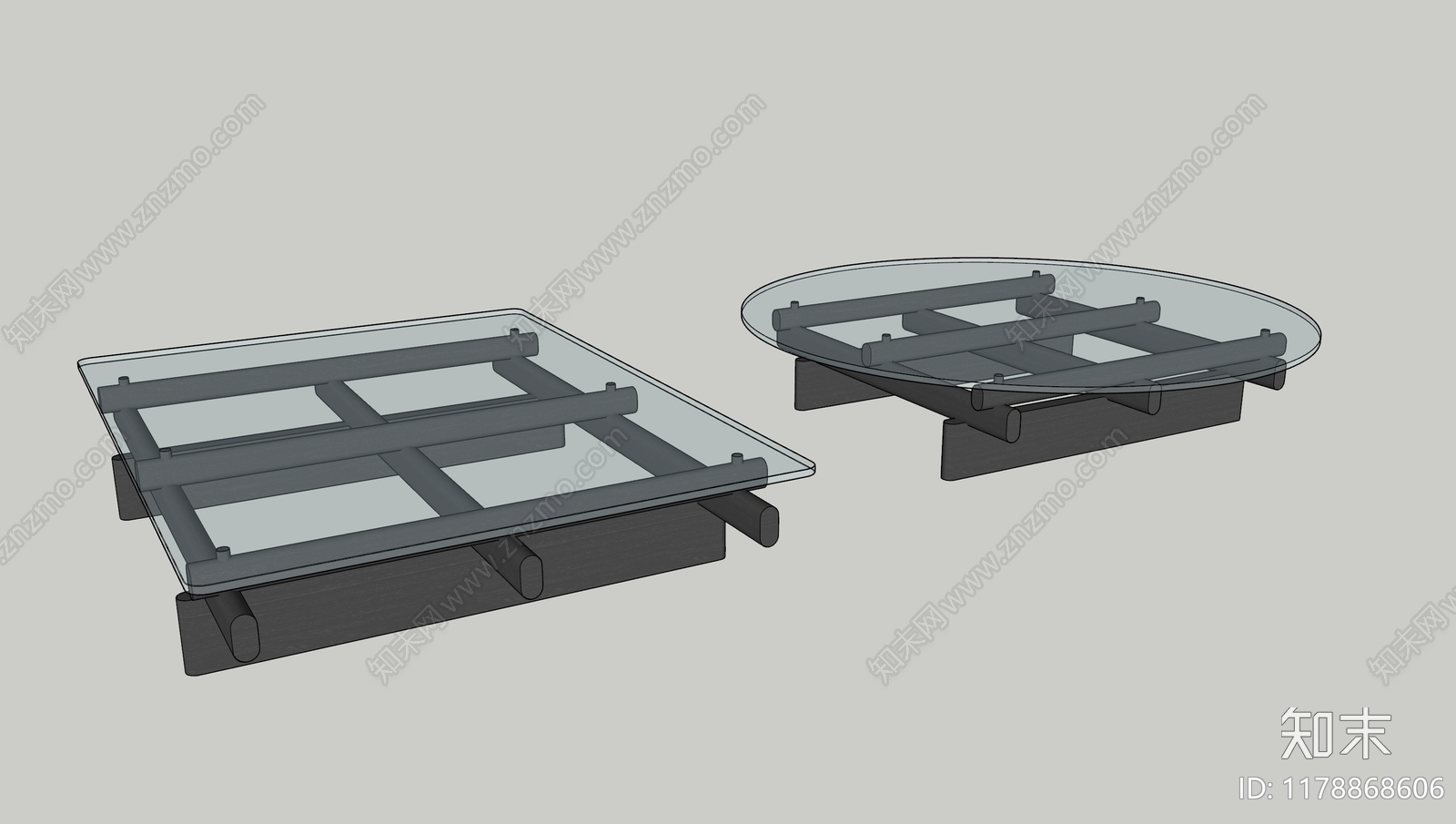 现代茶几SU模型下载【ID:1178868606】