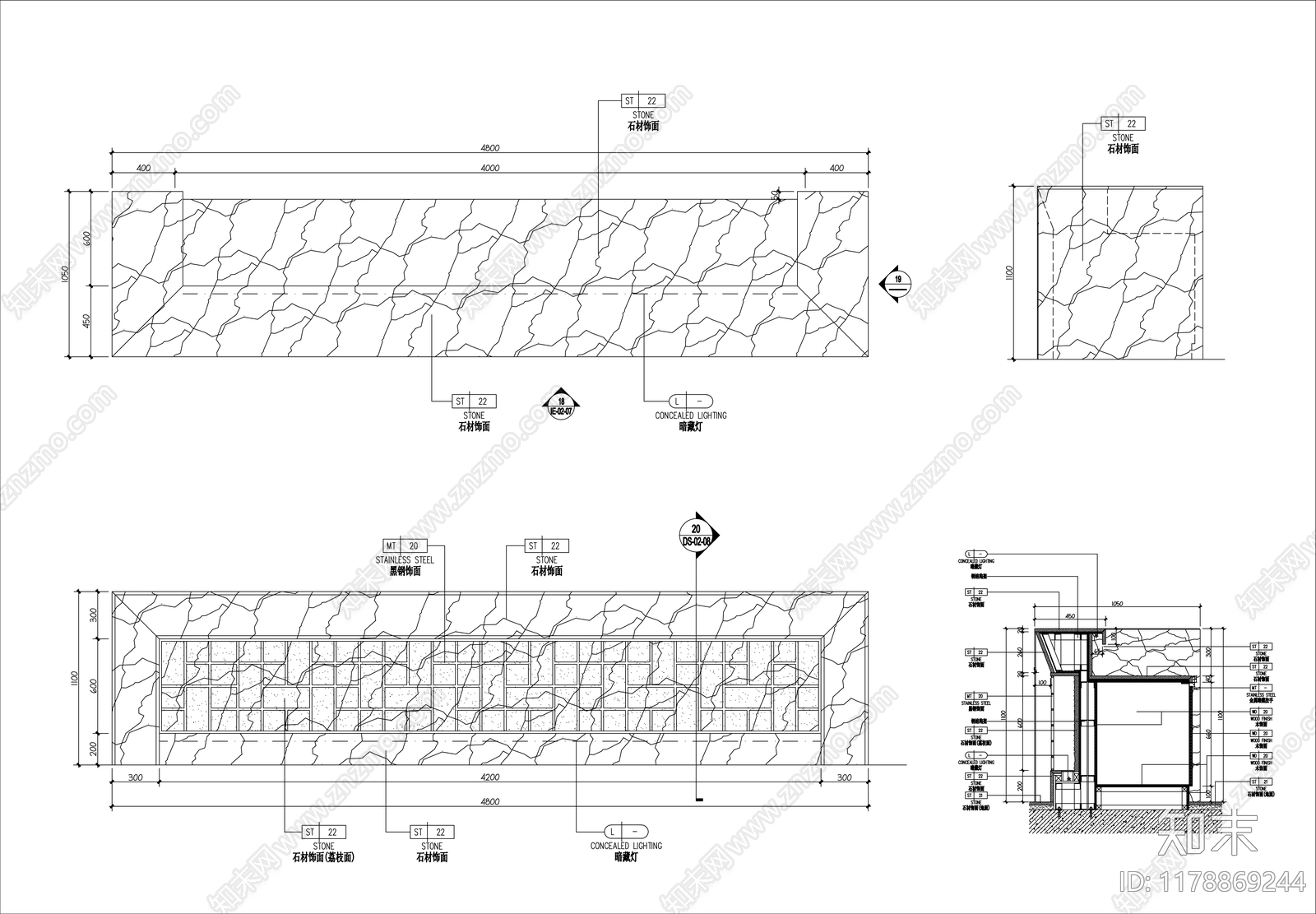 现代家具节点详图cad施工图下载【ID:1178869244】