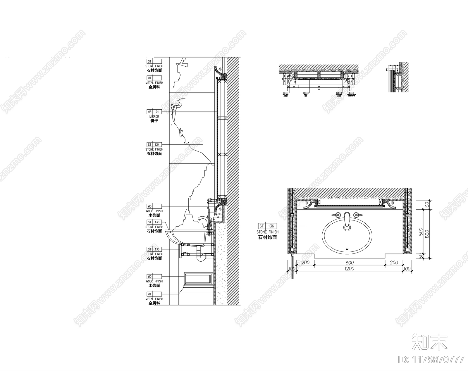 现代家具节点详图cad施工图下载【ID:1178870777】