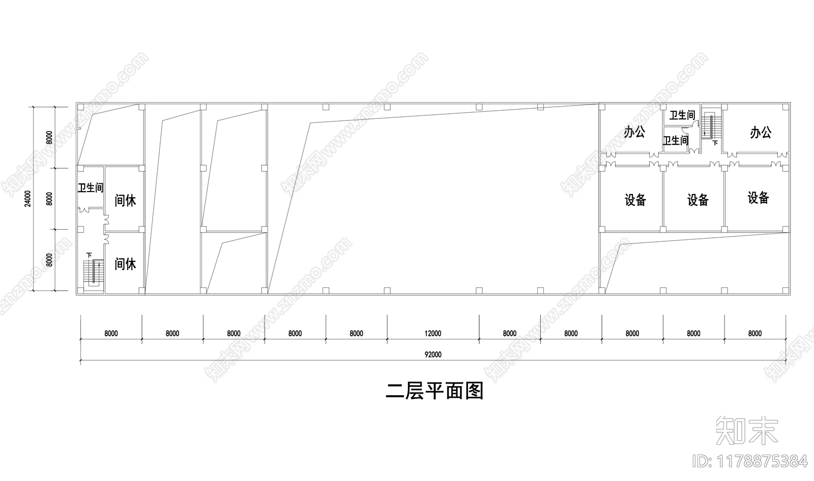 新中式中式客运站cad施工图下载【ID:1178875384】