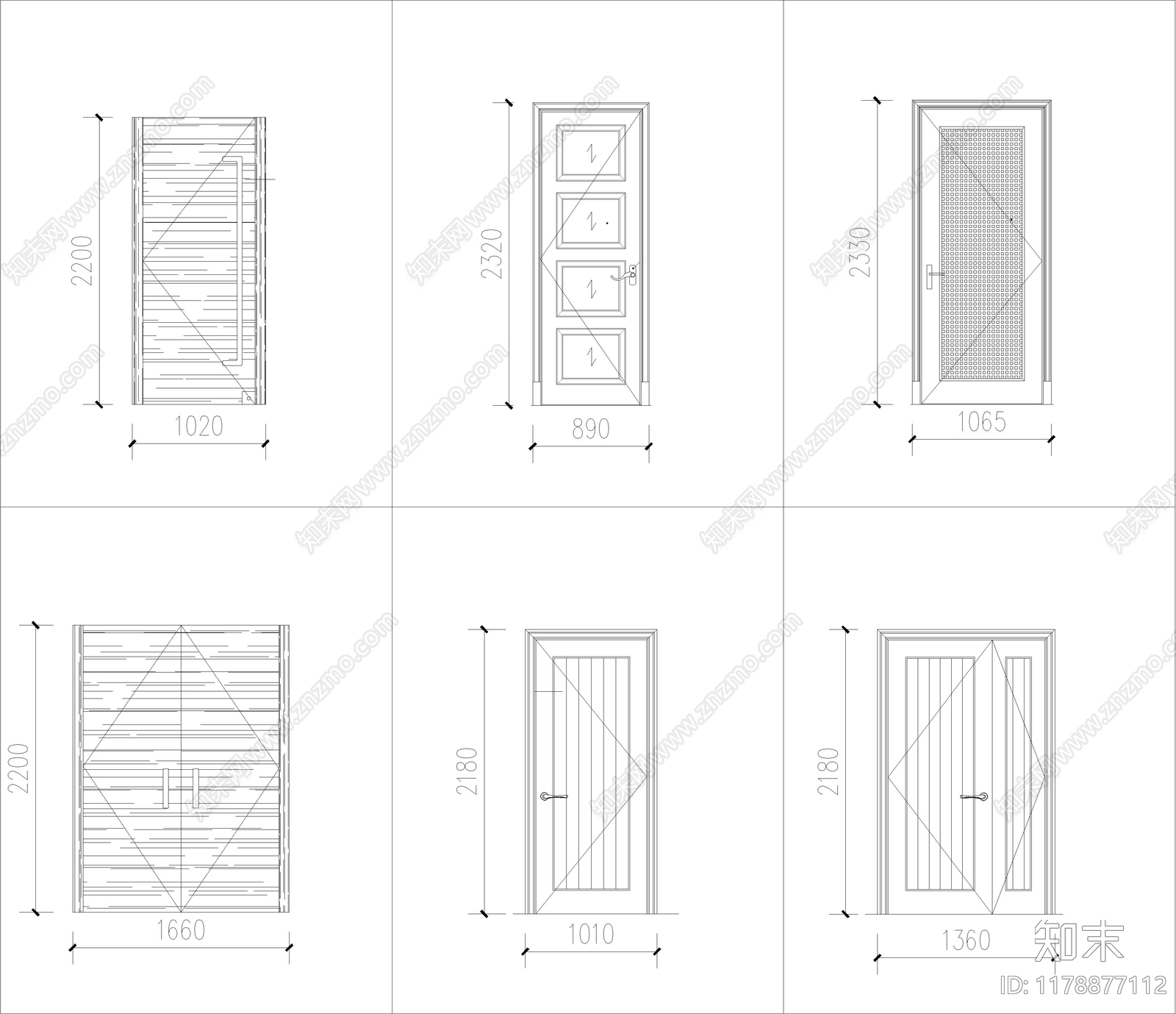 现代门cad施工图下载【ID:1178877112】
