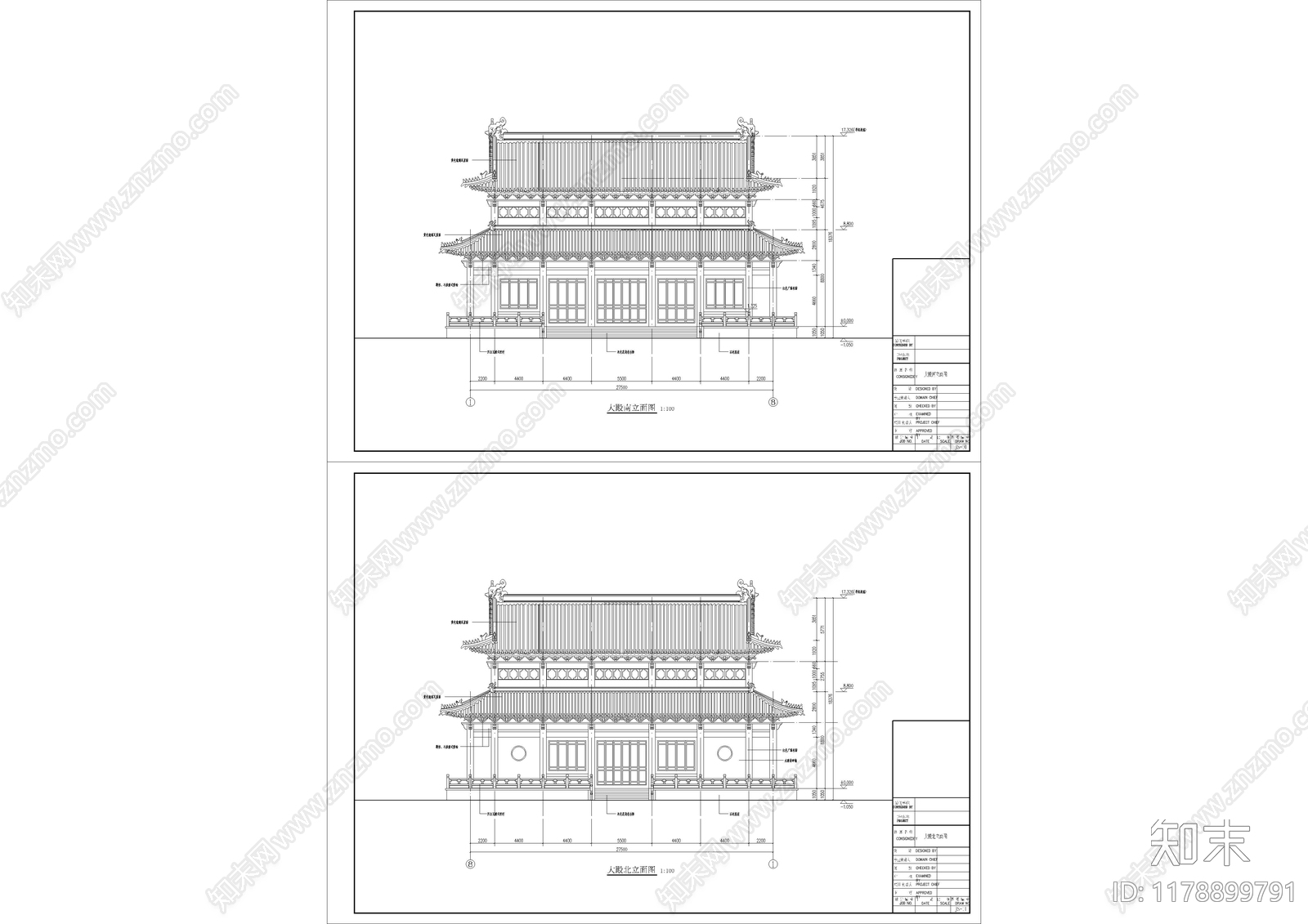 中式古建施工图下载【ID:1178899791】