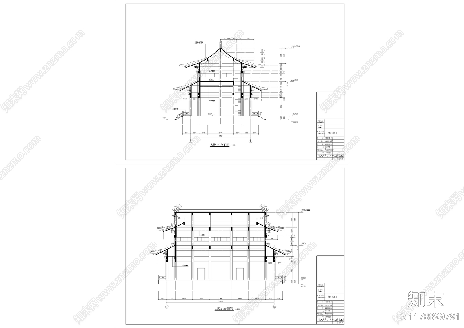 中式古建施工图下载【ID:1178899791】