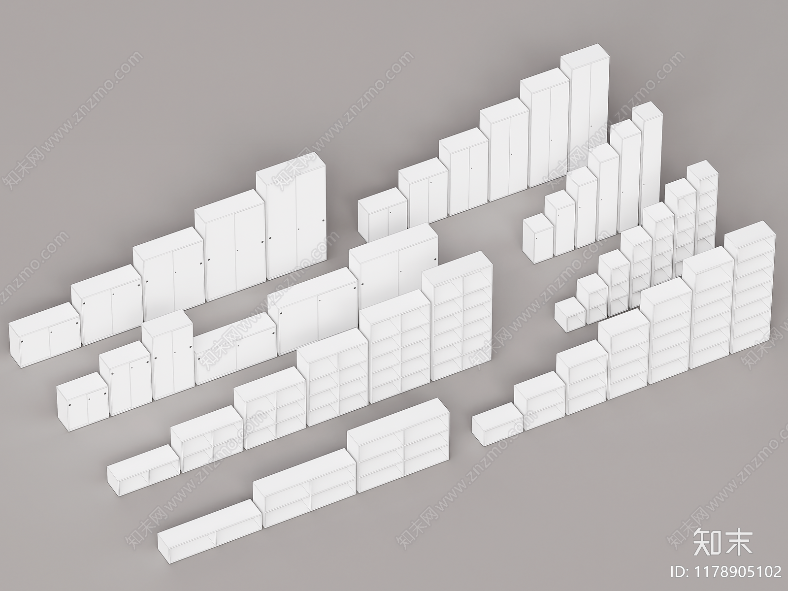 现代文件柜SU模型下载【ID:1178905102】