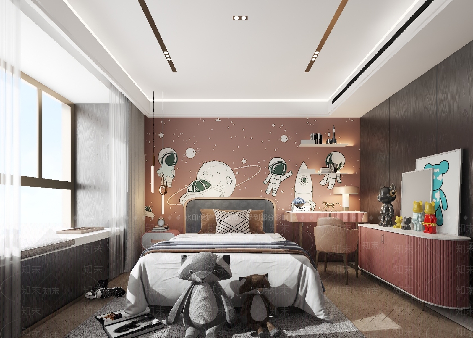 现代女孩房3D模型下载【ID:1178906244】