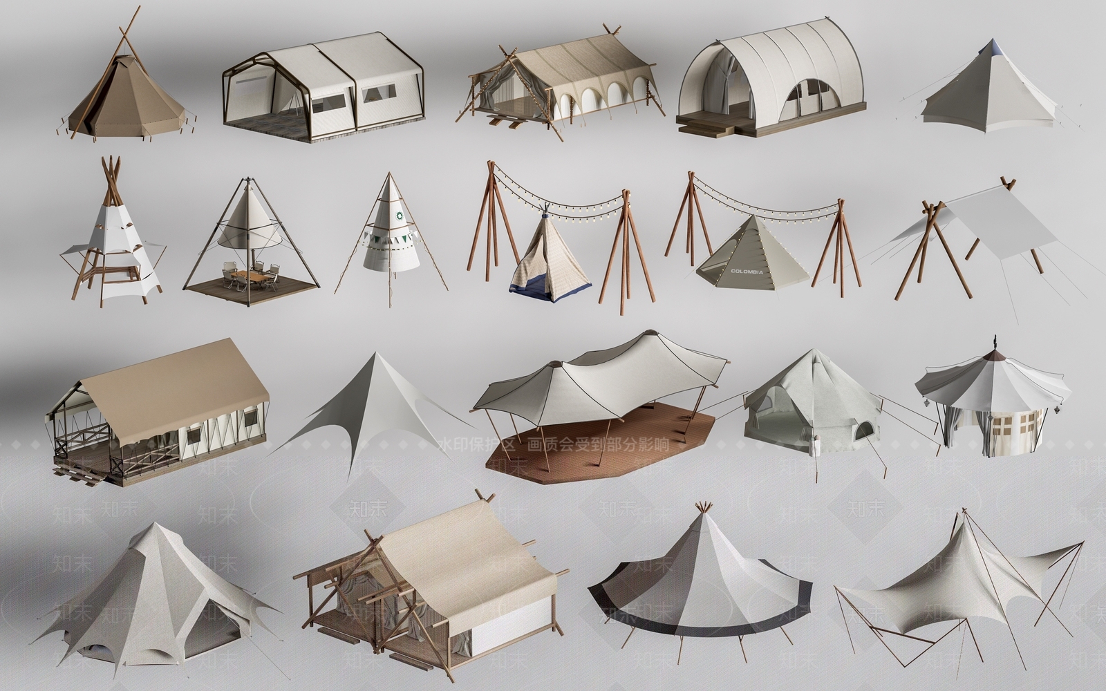 帐篷3D模型下载【ID:1178915997】