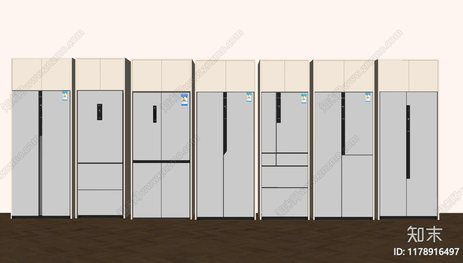 冰箱SU模型下载【ID:1178916497】