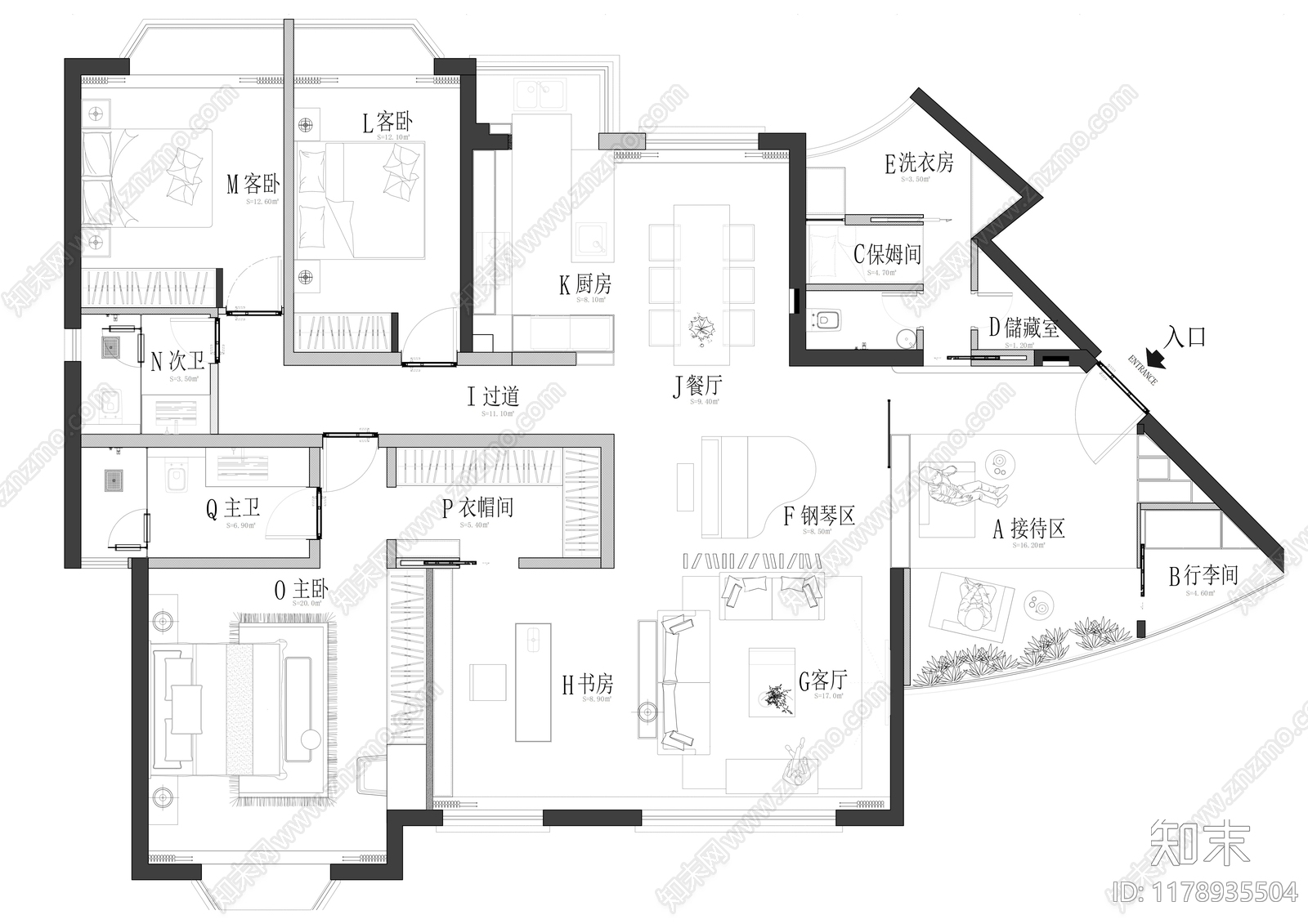 现代文创店cad施工图下载【ID:1178935504】