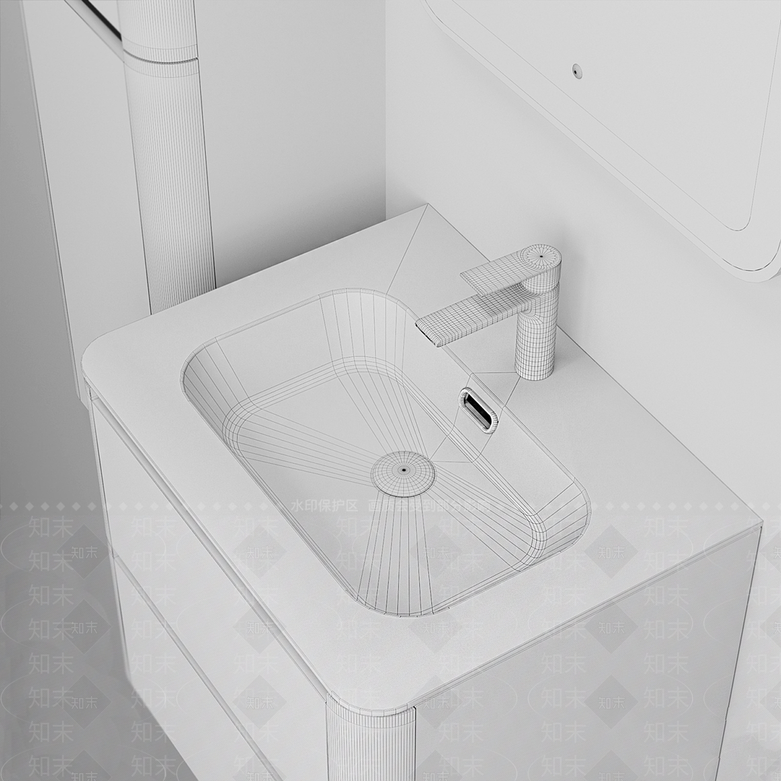 洗手台3D模型下载【ID:1178940793】