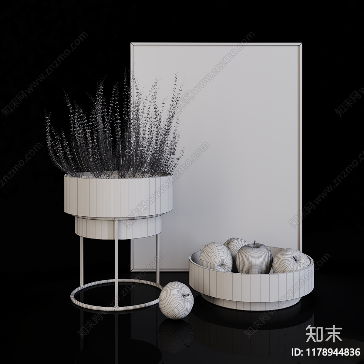 摆件组合3D模型下载【ID:1178944836】