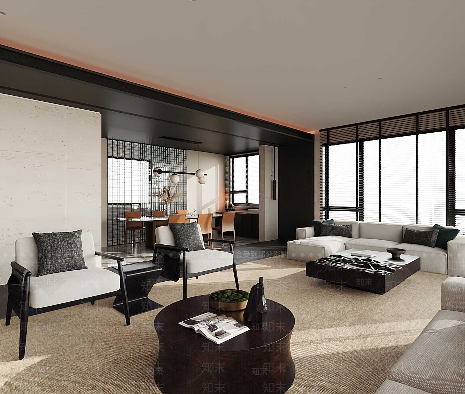 现代家居餐厅3D模型下载【ID:1214859299】